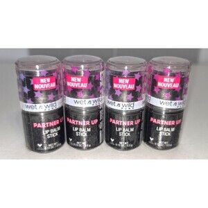 Lot of 4 Wet N Wild Pump Partners Up Lip Balm Stick 196B Peach Bootcamp NEW SEAL
